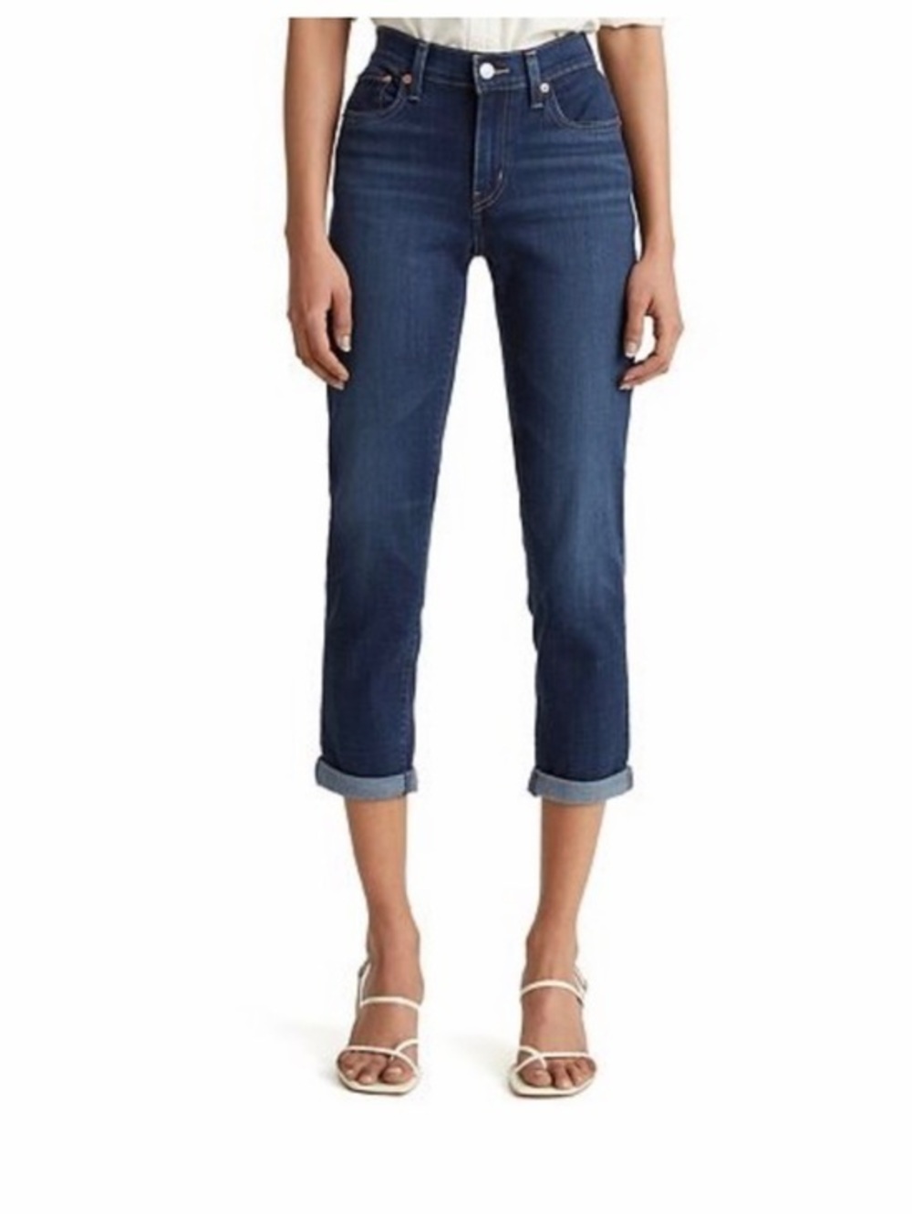 NWT Levi’s Boyfriend Jean Capris Stellar Stretch Mid Rise New Size 18W $65